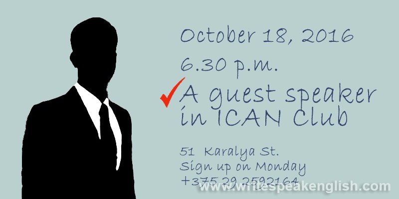 Guest Speaker in ICAN Club